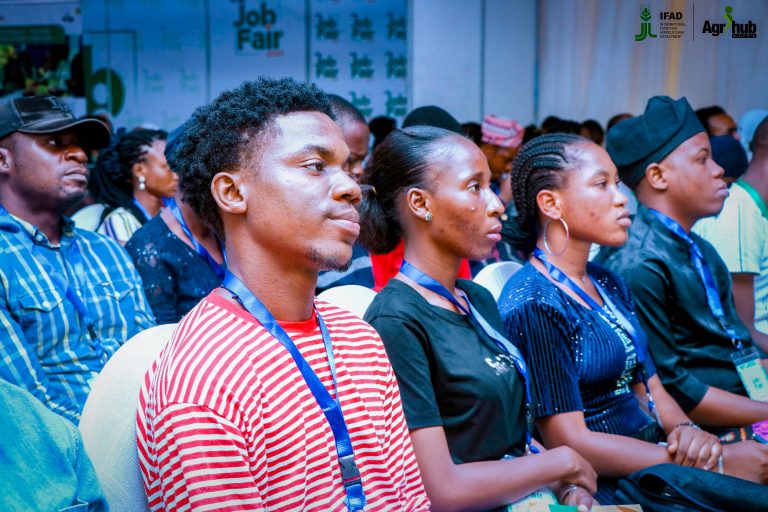 A section of participants at the Agrihub Job Fair, held at the International Conference Centre, University of Ibadan, Ibadan